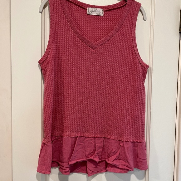 Sinuous Sleeveless V-Neck Tunic - Picture 1 of 5